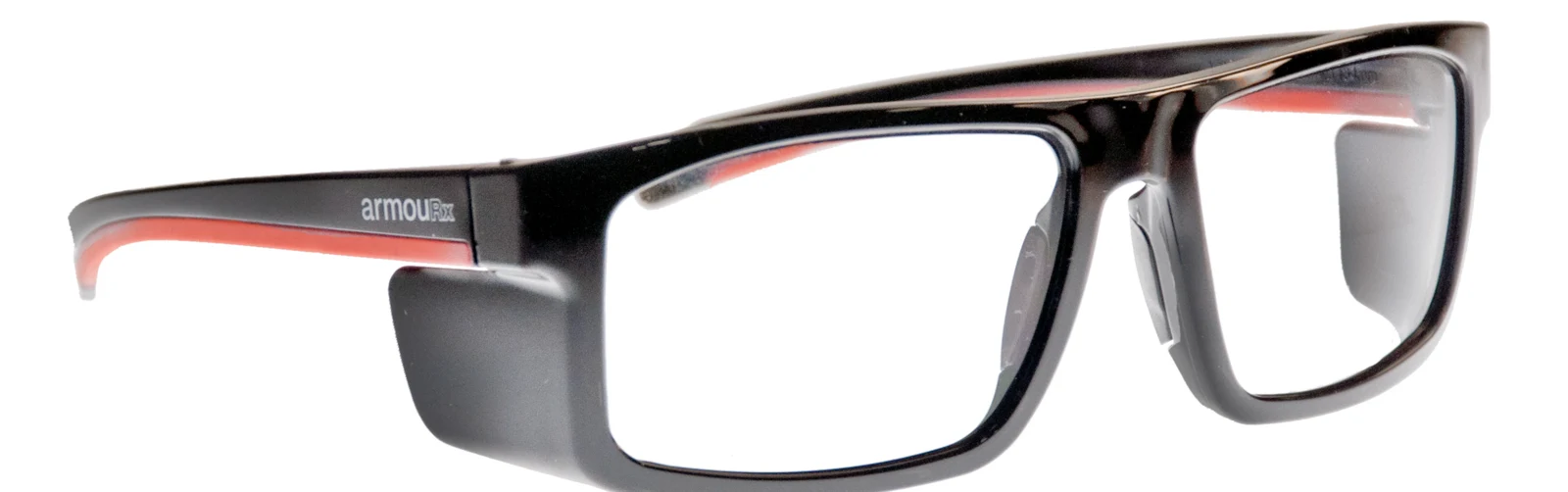 The Night Shift — black and red safety glasses