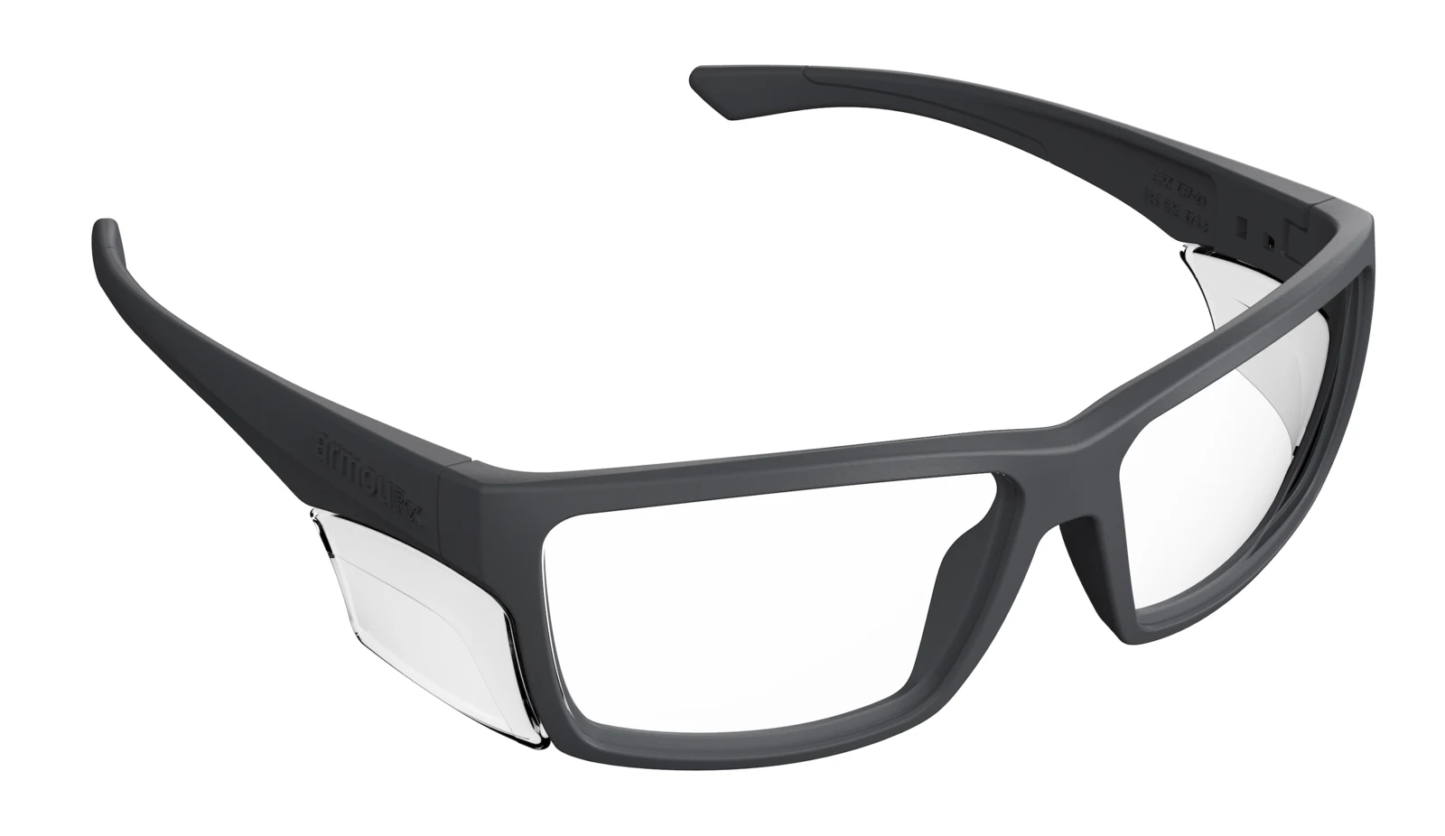 The Yardline — matte black wrap-frame safety glasses